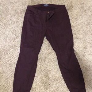 Burgundy Skinny Jeans